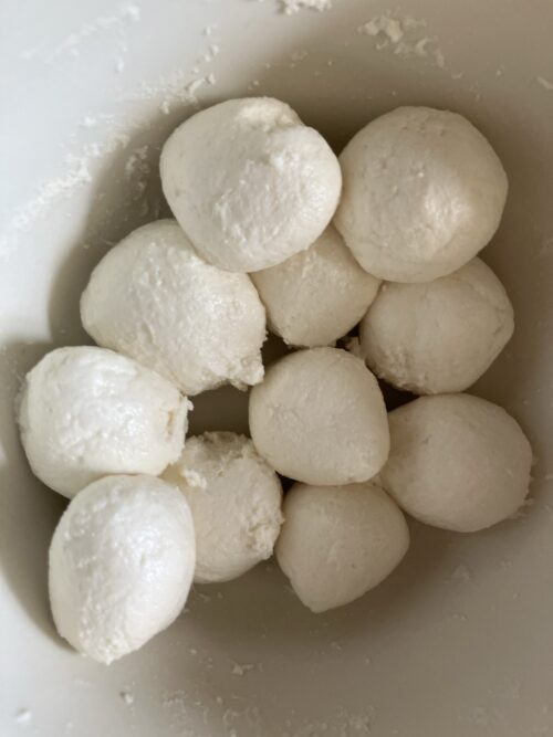 豆腐入りお月見団子